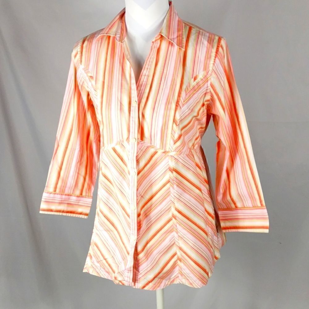 Announcements Maternity Striped Blouse